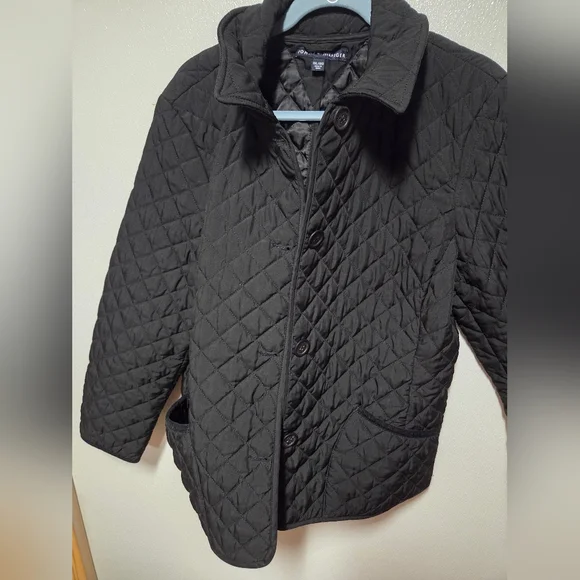 Tommy Hilfiger Women's Black Quilted Coat - Picture 5 of 6